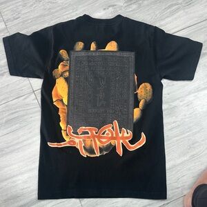 Travis Scott Black and Orange Graphic Tee